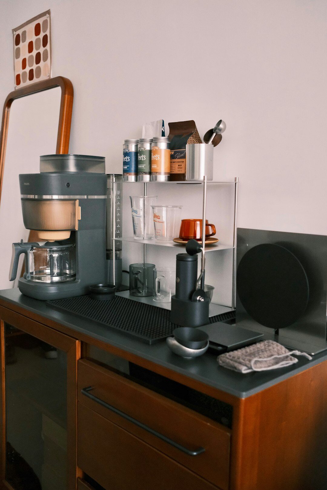 organized kitchen counter