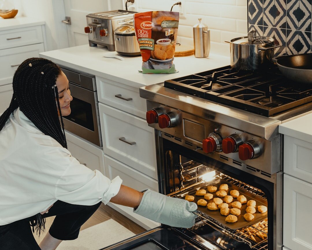 cleaning kitchen while cooking